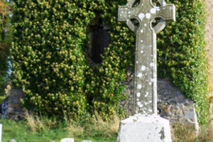 Celtic Cross in Ballynoe Graveyard.JPG