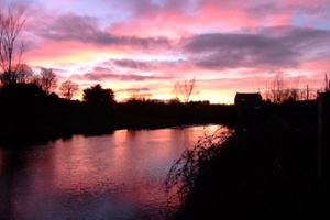 Sunset over the River Maigue.JPG